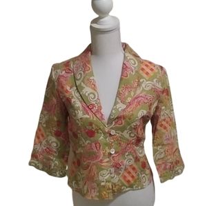 ROBERT GRAHAM floral blazer